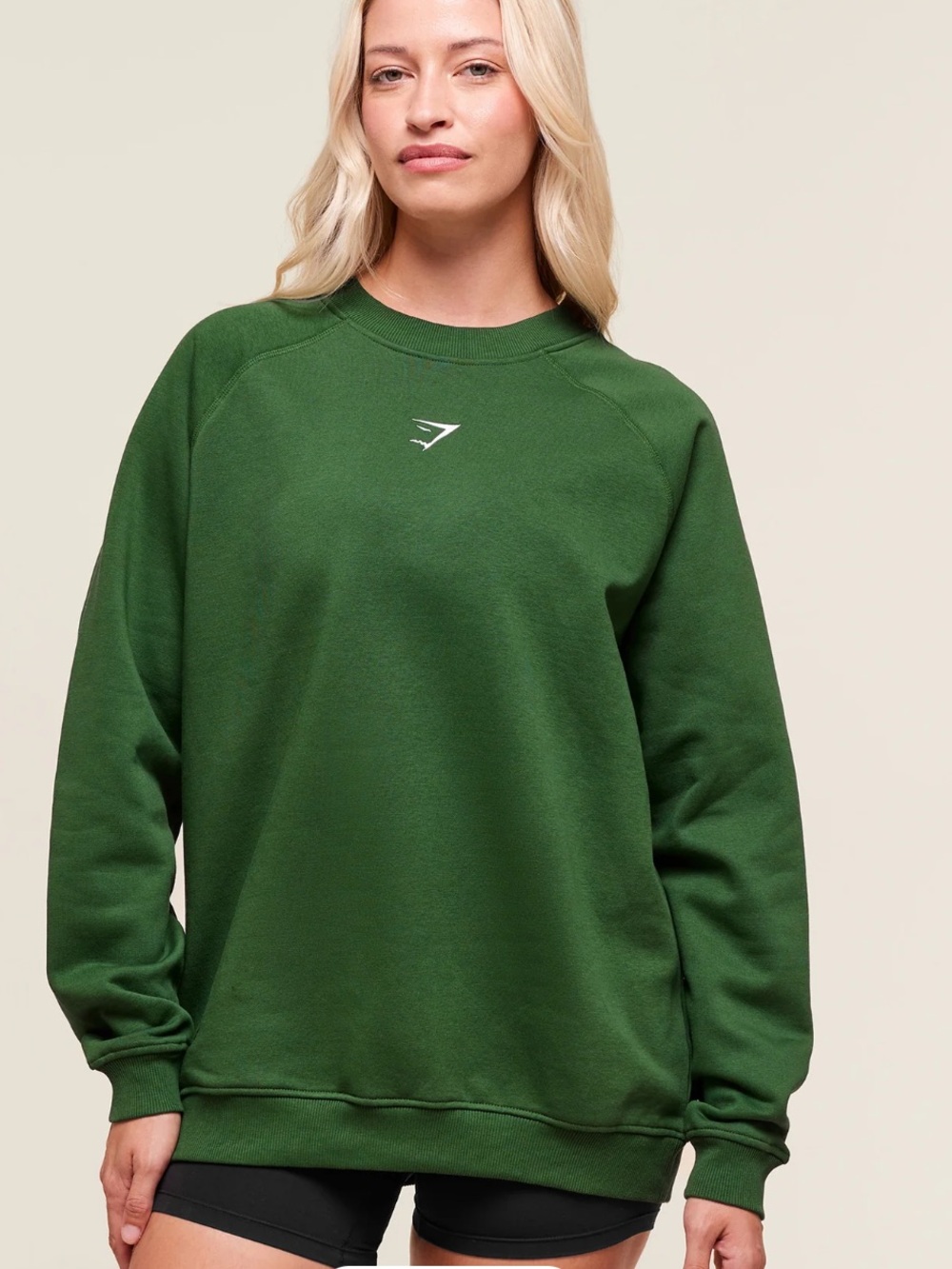 Gymshark Training Oversized Fleece Sweatshirt - Athletic Green